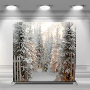 Easy To Install Custom Tension Fabric Ceiling Banner Counter Pop up Backdrop Exhibition Booth Trade Show Equipment Display Stand