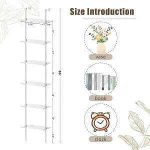 Easy-to-Assemble Acrylic Multi-Layer Display and Storage Rack for Living Room, Study, or Office
