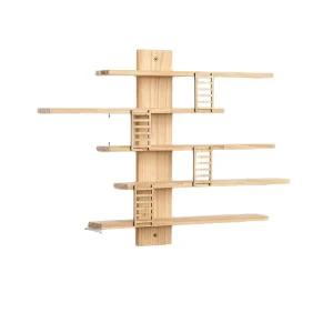 Echo Creative Vertical Wooden Floating Shelves Small Display Rack for Tool Organization Floating Wood Display Stand