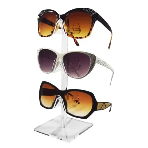 Eco-Friendly Acrylic Eyeglasses Frame Riser Display Stand Desktop Eyewear Display Rack