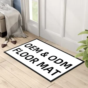 Eco-Friendly Custom Non-Woven Sublimation Entryway Floor Mat Indoor Outdoor Blank Washable Door Rug