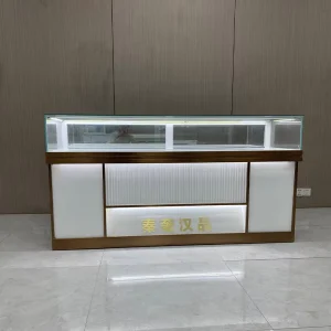 Eco-Friendly Glass Commercial Retail Display Counter for Shopping Malls