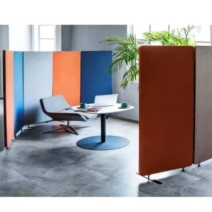 Eco friendly PET Acoustic Room Divider Fabric Wall Partition Screens Room Divider Panels