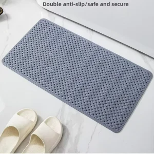 Eco friendly PVC Odorless Non slip Anti fall Shower Floor Mat Soft Suction cup Foot Pad Bathroom Mats for Toilet and Restroom