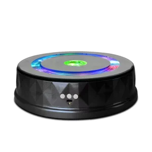 Electric Colorful Turntable for Photography 23cm Rotating Display Stand Small Rotating Platform for Display Jewelry Watch 3D