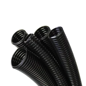 Electric Equipment Nylon Fire Resistant Conduit -40°C to 125°C Plastic Corrugated Tube