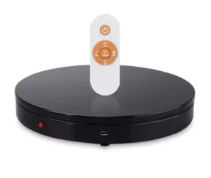 Electric Rotating Display Table, 200 kg Load, 360-Degree Remote-Controlled, 62 cm, for Photography and Exhibition