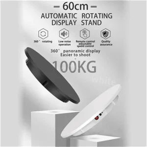 Electric Rotating Photography Turntable with Remote Control for 3D Scanning