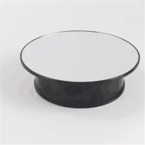 Electric Rotating Stand 25cm 360 Degree Mirror Panoramic Display Turntable for Live Shooting