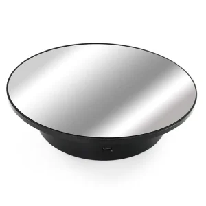 Electric Rotating Turntable Display Stand 2 Speeds Max Weight 4kg 360 Degree Whirling Platform Photography Video Shooting Props