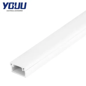 Electrical White 16x10mm 4m PVC Fireproof Cable Trunking Wire Protection Accessories PZC-1610
