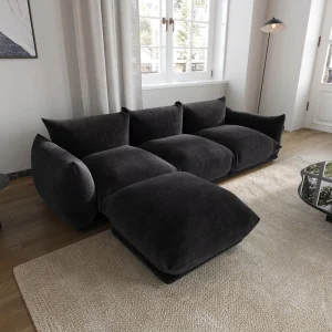 Elegant Modular Sofa Fabric Sofa Reinforced Structure Living Room Design For Comfortable Durable Style