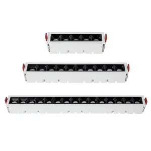 Embedded Aluminum LED Grid Line Spotlight Long Strip Ceiling Light for Living Room and Aisle