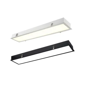 Embedded Grille Long Strip LED SMD2835 Modern Iron Shell Concealed Hotel Recessed Linear Light Washing Wall Tube Spotlight