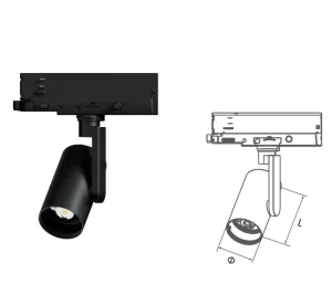 Energy saving LED Track Light 10W 20W 30W Anti glare Ceiling Spotlight for Brand Clothing Store & Museum