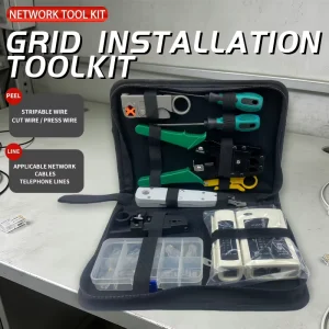 Ethernet Crimping Toolkit & Network Punch Down Tool Set Tool Steel Construction for Cat5e Cat6 Cable Installation