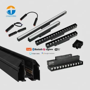 Europe Russia Design Stretch Fabric Pvc Film Ceil Rail System Aluminum Profile Busbar Stretch Ceiling Magnetic Track Lights LED