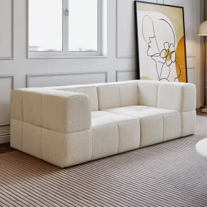 European Style Fabric Modular Sofa Set 3 Seater with Reclining Seat for Hotel Living Room and Home