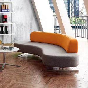 European Style Modern HDF Board Leisure Open Area Sectional Commercial Sofa Office Sofa Set Office Furniture Fabric Modular