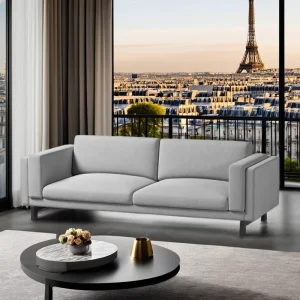 European Style Modern Leisure Living Room Furniture Set High Quality Gray Fabric Modular Extendable Sofa Corner Hotels Halls