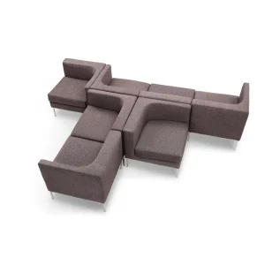 European Style Modular Office Sofa High quality Fabric Leisure Visitor Sofa Set for Office