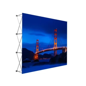 Event Background with Customized Color and Logo Aluminum Pop-Up Stand Backdrop Display for Trade Shows