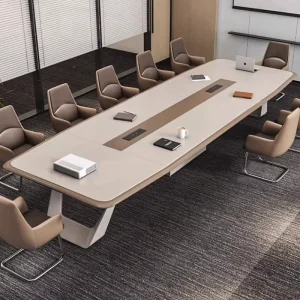 Executive Conference Table and Chair Set for Law Firm Client Negotiation Room