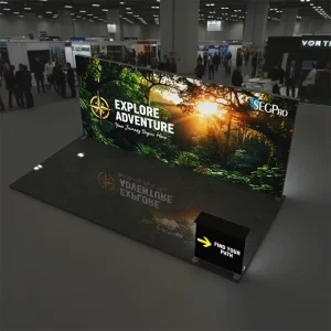 Exhibition Booth Fabric Light Box Display, SEG Stretch Fabric Lightbox