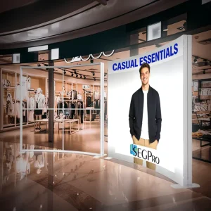 Exhibition Display Stand SEG Lightbox Stretch Fabric Floor-Standing SEG Light Box
