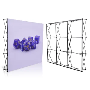 Exhibition Fabric Backdrop Pop-Up Booth Banner Stand Display with Custom Logo