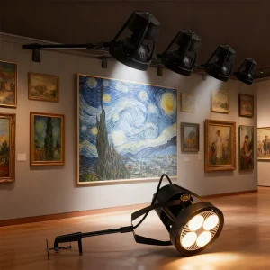 Exhibition Lights 30W 40W Telescopic LED Long Arm Clamp Design Adjustable Booth Light for Trade Show LED Lighting