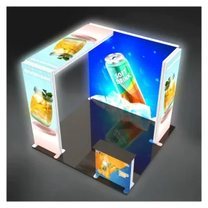 Exhibition Stand Lighting Box for Advertising Exhibition Booth Portable Illuminated SEG Backwall Lightbox