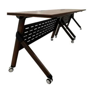 Extendable Folding Metal Training and Conference Table for School and Home Office