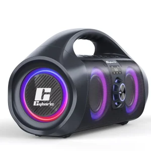 F29 120W Portable Wireless Outdoor Speaker with RGB Light, Deep Bass and Subwoofer