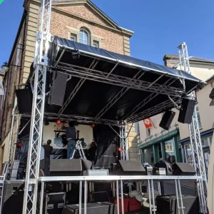 F34 Detachable 290 x 290 mm TUV-Certified Aluminum Stage Truss Structure for Concert Events