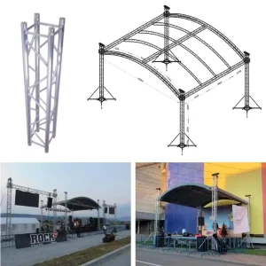 F44 Square Aluminum Alloy Spigot Truss, TUV Certified, Outdoor Waterproof Mobile Concert Truss