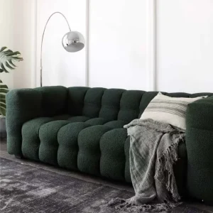 Fabric Compressed Modular Sofa Set with High-Density Sponge