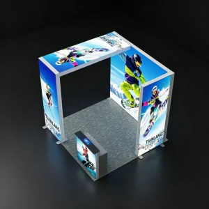 Fabric Frame 3×3 Aluminum SEG Banner Tool-Free Exhibition Booth