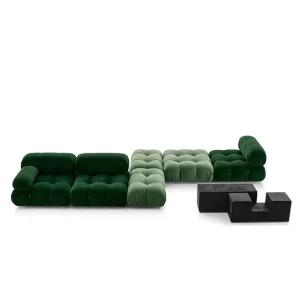 Fabric Material Sectional Module Assemble Fashion New Design Sofa Set Furniture Living Room