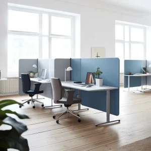 Fabric Partition Movable Privacy Office Polyester Fiber Felt Acoustic Screens Desk Panels
