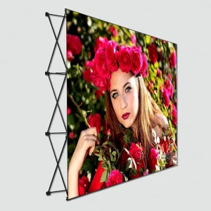 Fabric Pop Up Display Stand With Carrying Bag for Trade Show Backdrop Booth Display Stand Banner Pop Up Stand