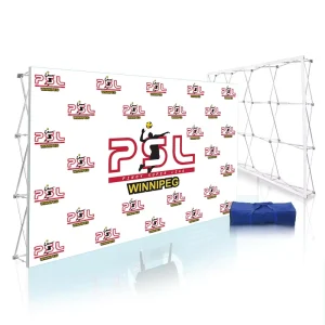 Fabric Pop-Up Exhibition Wall Banner Display Stand