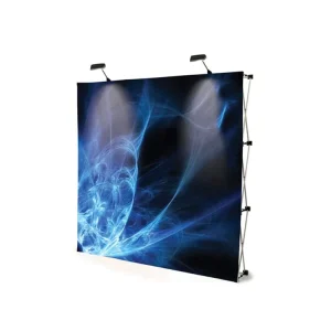 Fabric and Cardboard Folding Trade Show Pop-Up Display Counter Stand with Banner