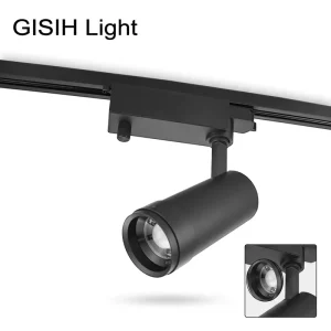 Factory 30W Adjustable LED Track Spotlight Black Track Light Aluminum Body Dimmable CRI90