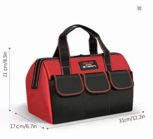 Factory 600D OEM Waterproof Electrician Tool Storage Bag for Woodworking and Maintenance