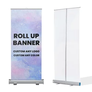Factory 85x200cm Portable Single-Sided Fabric Roll Up Banner Stand