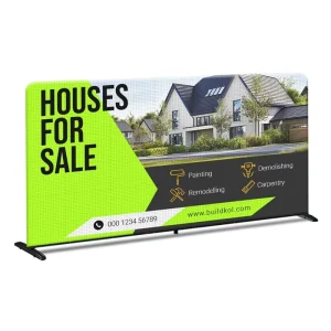 Factory Custom Full-Color Printed Fence Banner Outdoor Advertising Display for Real Estate and Home Renovation