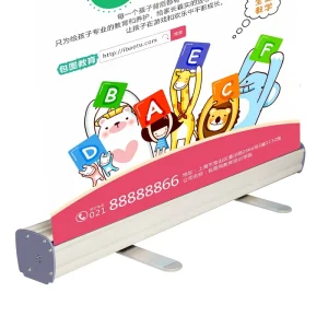 Factory Custom Outdoor Sublimation Handheld Broad Base Roll-Up Banner Stand with PVC Graphic