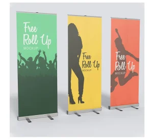 Factory Custom Retractable Roll-Up Banner Stand 80x200cm Waterproof Portable UV Printing