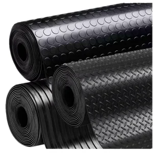 Factory Custom Round Coin Pattern Rubber Sheet Floor Mat Shore 38~65 Model NNO-CC CN SHN